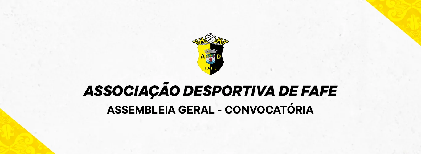 Convocatória assembleia geral ad fafe